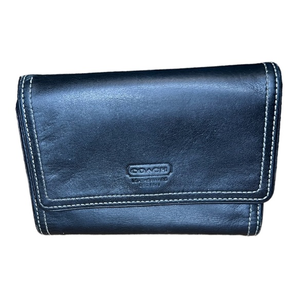 Coach Trifold Black Women’s Wallet Vintage - Picture 5 of 10